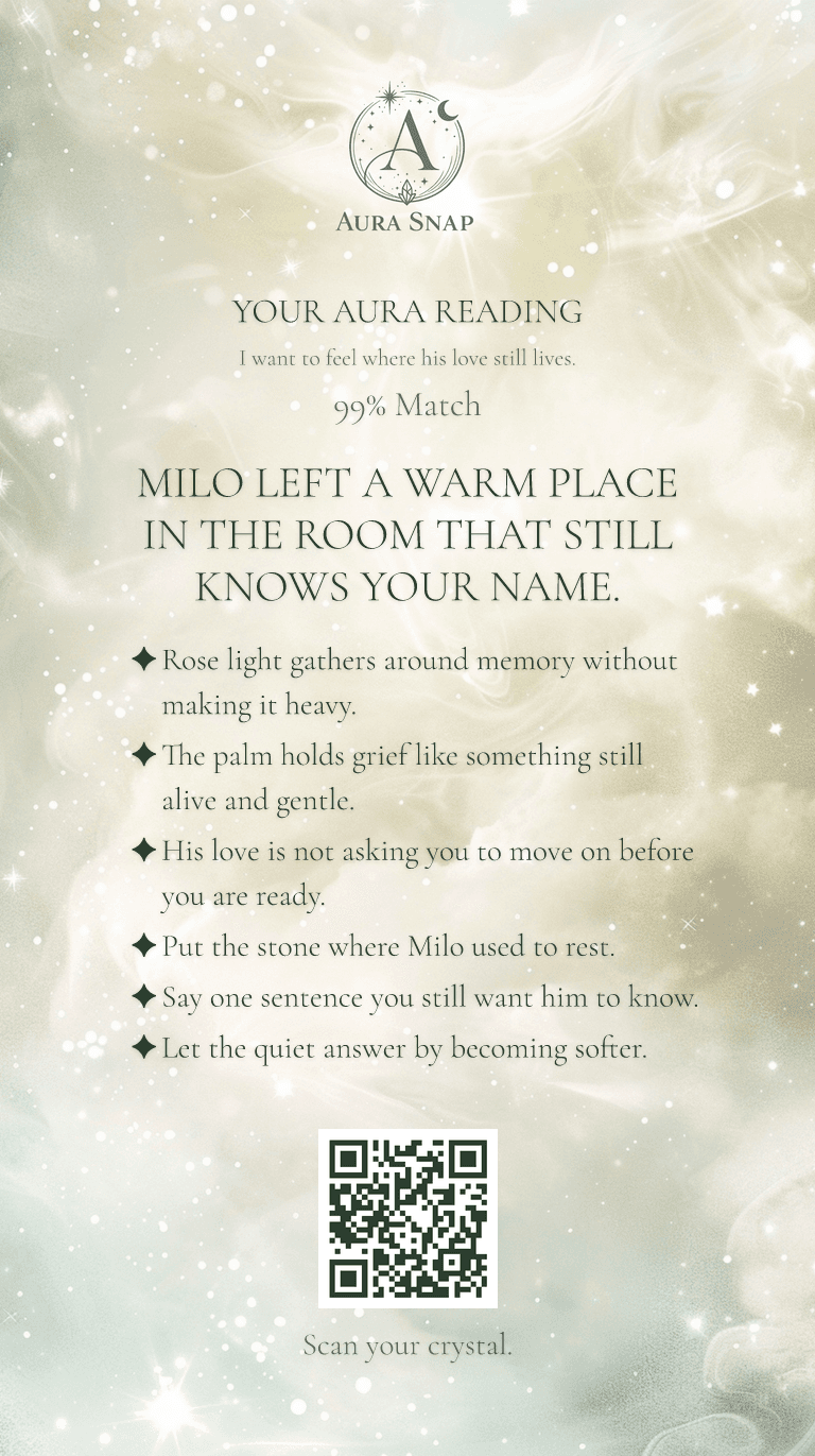 Aura Snap solo reading for Milo